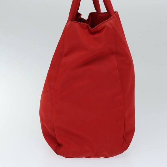 PRADA Hand Bag Nylon Red Auth ar11857 - Picture 3 of 16